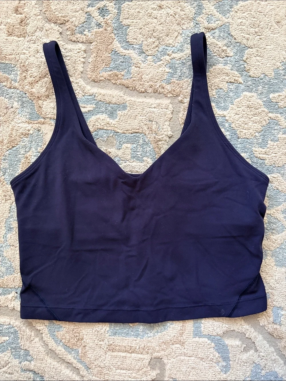 lululemon athletica Navy V-Neck Seamless Bralette Tank